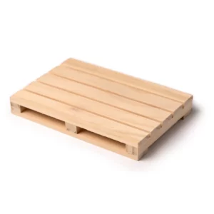Posavasos de madera Stamina Ramy 1381, crudo, vista del posavasos desde otro ángulo