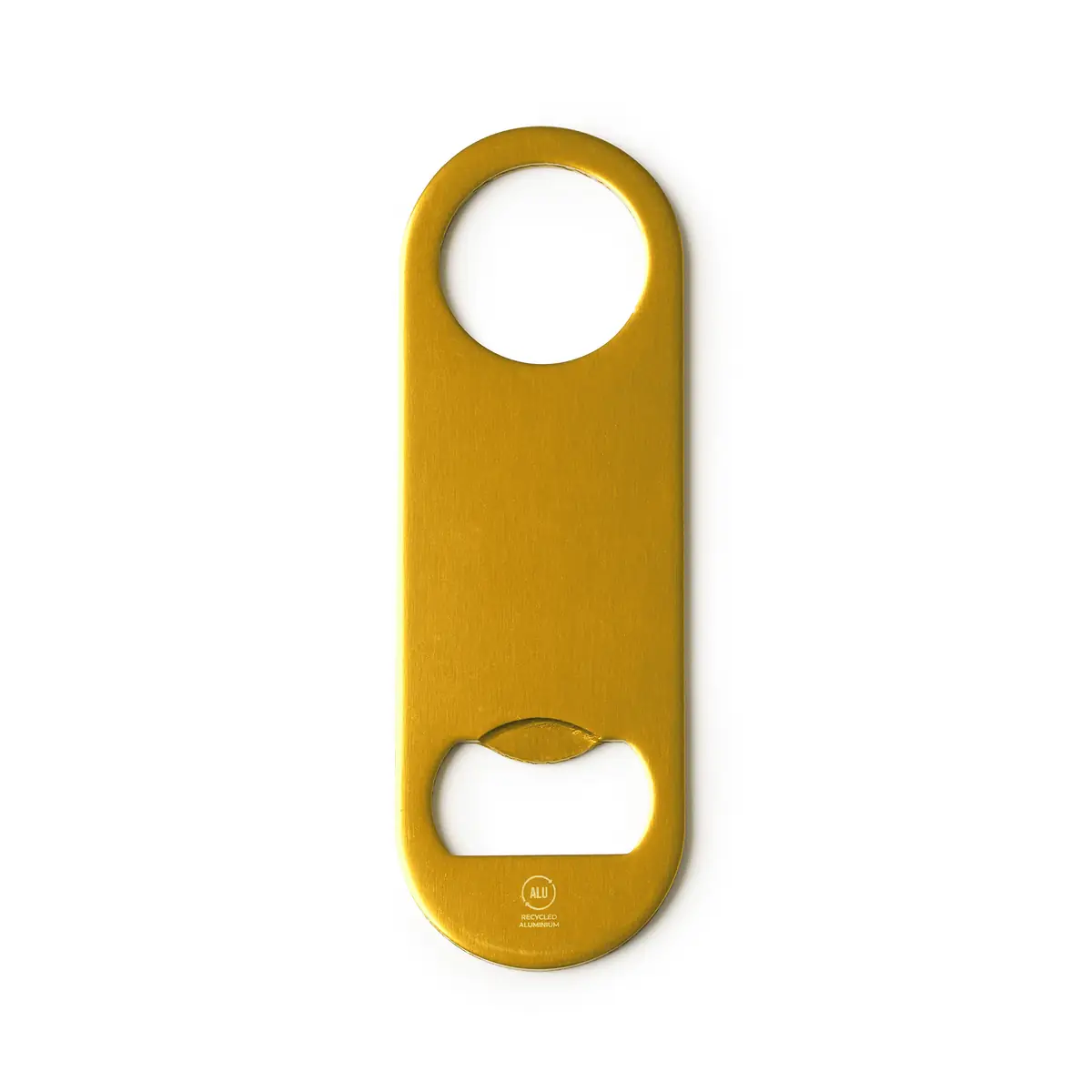 Abridor de aluminio reciclado Stamina Davy 1396 1 Abridor de aluminio reciclado Stamina Davy 1396, amarillo, vista frontal del modelo