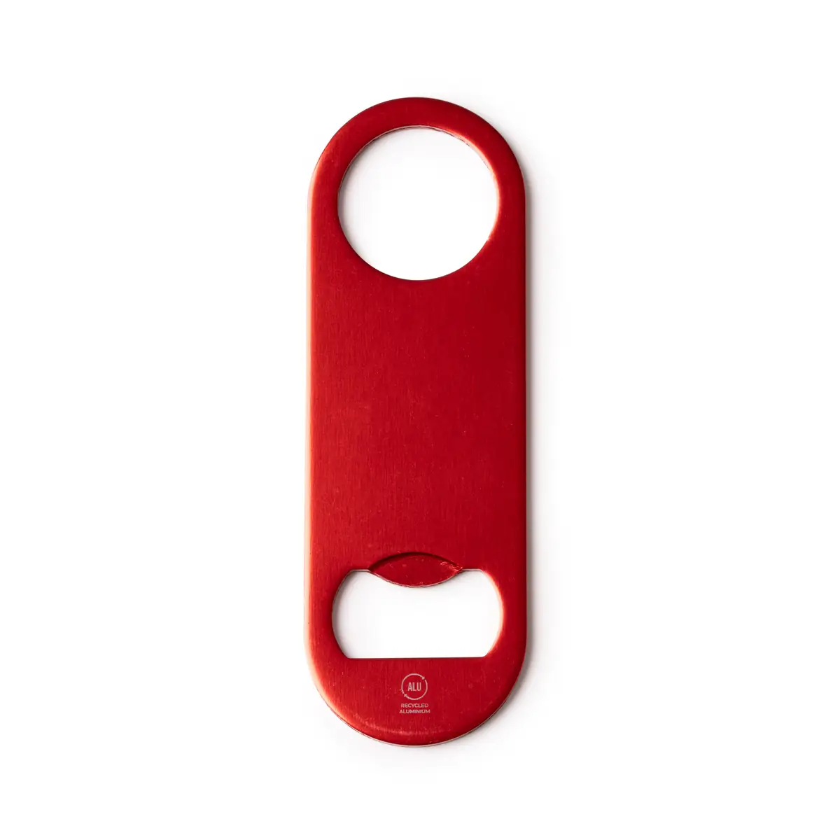 Abridor de aluminio reciclado Stamina Davy 1396 8 Abridor de aluminio reciclado Stamina Davy 1396, rojo, vista frontal del modelo