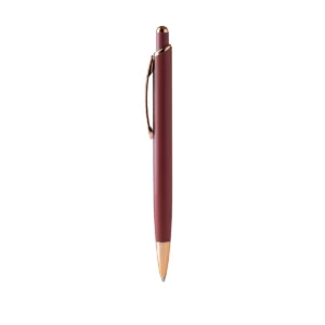 Bolígrafo metálico Stamina Perla 1489, rojo oscuro, vista frontal del bolígrafo