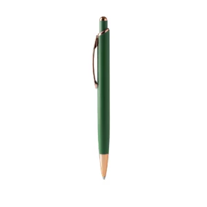 Bolígrafo metálico Stamina Perla 1489, verde oscuro, vista frontal del bolígrafo