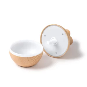 Humidificador y difusor Stamina Tulip 1504, crudo, vista del humidificador abierto