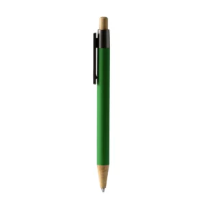 Bolígrafo metálico Stamina Copla 1506, verde helecho, vista frontal del bolígrafo