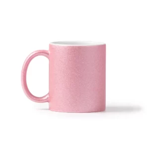 Taza con purpurina Stamina Fiona 1508, rosa claro, vista frontal del producto