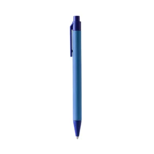 Bolígrafo de cartón reciclado Stamina Piero 1514, royal, vista frontal del bolígrafo