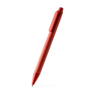 Bolígrafo de cartón reciclado Stamina Piero 1514, rojo, vista del bolígrafo en perspectiva