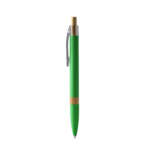 Bolígrafo de aluminio reciclado Stamina Ascari 1515, verde helecho, vista frontal del bolígrafo