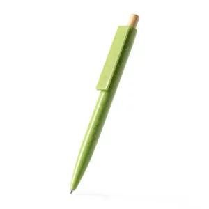 Bolígrafo de fibra de trigo Stamina Carini 1516, verde helecho, vista del bolígrafo en perspectiva