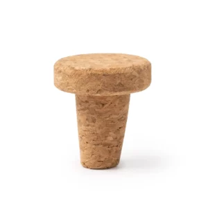 Tapón de corcho para vino Stamina Korek 1519, crudo, vista frontal del tapón