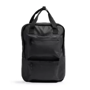Mochila de doble bolsillo Stamina Rusel 1527, negro, vista frontal de la mochila