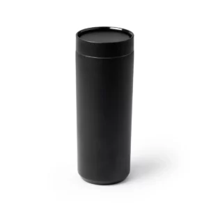Vaso térmico Stamina Clarke 1538, negro, vista del vaso en perspectiva