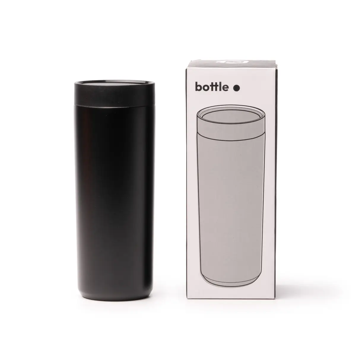 Vaso térmico Stamina Clarke 1538 9 Vaso térmico Stamina Clarke 1538, negro, vista del vaso junto a su caja de diseño