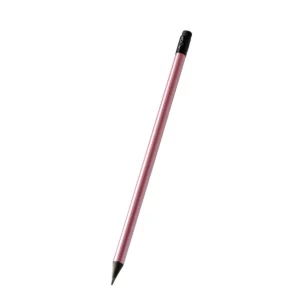 Lápiz de madera con goma Stamina Chantra 1539, rosa, vista del lápiz en perspectiva