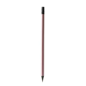 Lápiz de madera con goma Stamina Chantra 1539, rosa, vista frontal del lápiz