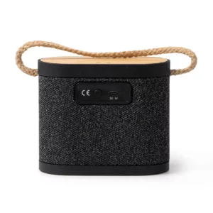Altavoz con carga inalámbrica Stamina Bianki 1542, negro, vista posterior de las conexiones