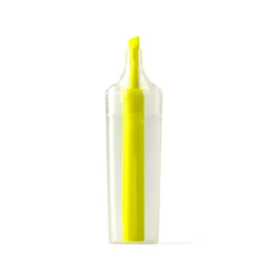 Marcador RPET Stamina Albion 1546, amarillo flúor, vista frontal del marcador sin capuchón