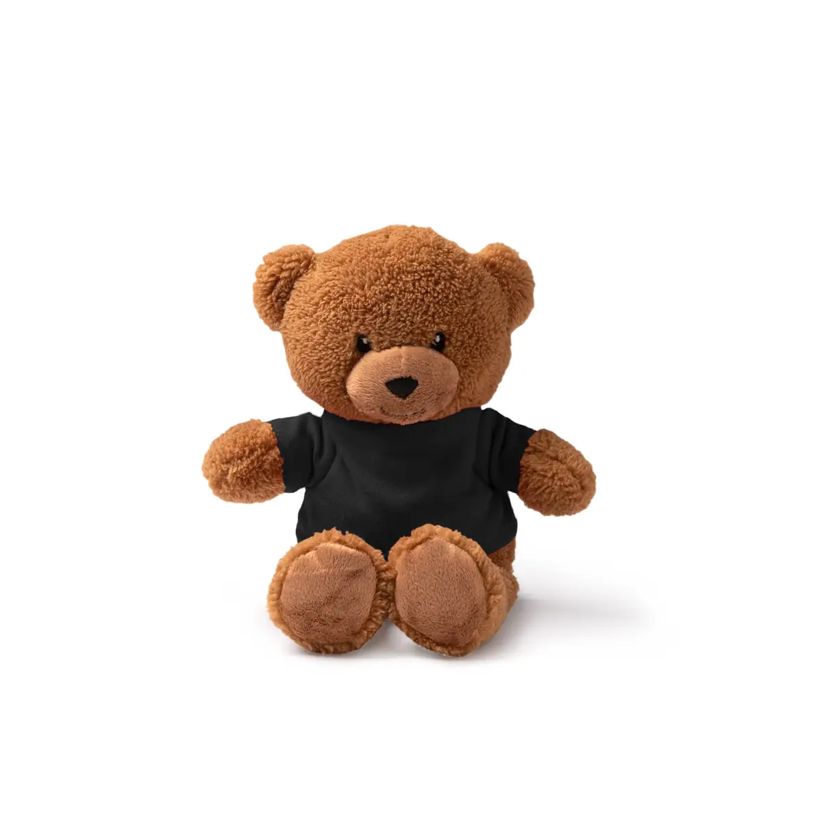 Pack de 10 peluches Stamina Koda 1548 5 Pack de 10 peluches Stamina Koda 1548, camiseta en negro, vista frontal del peluche