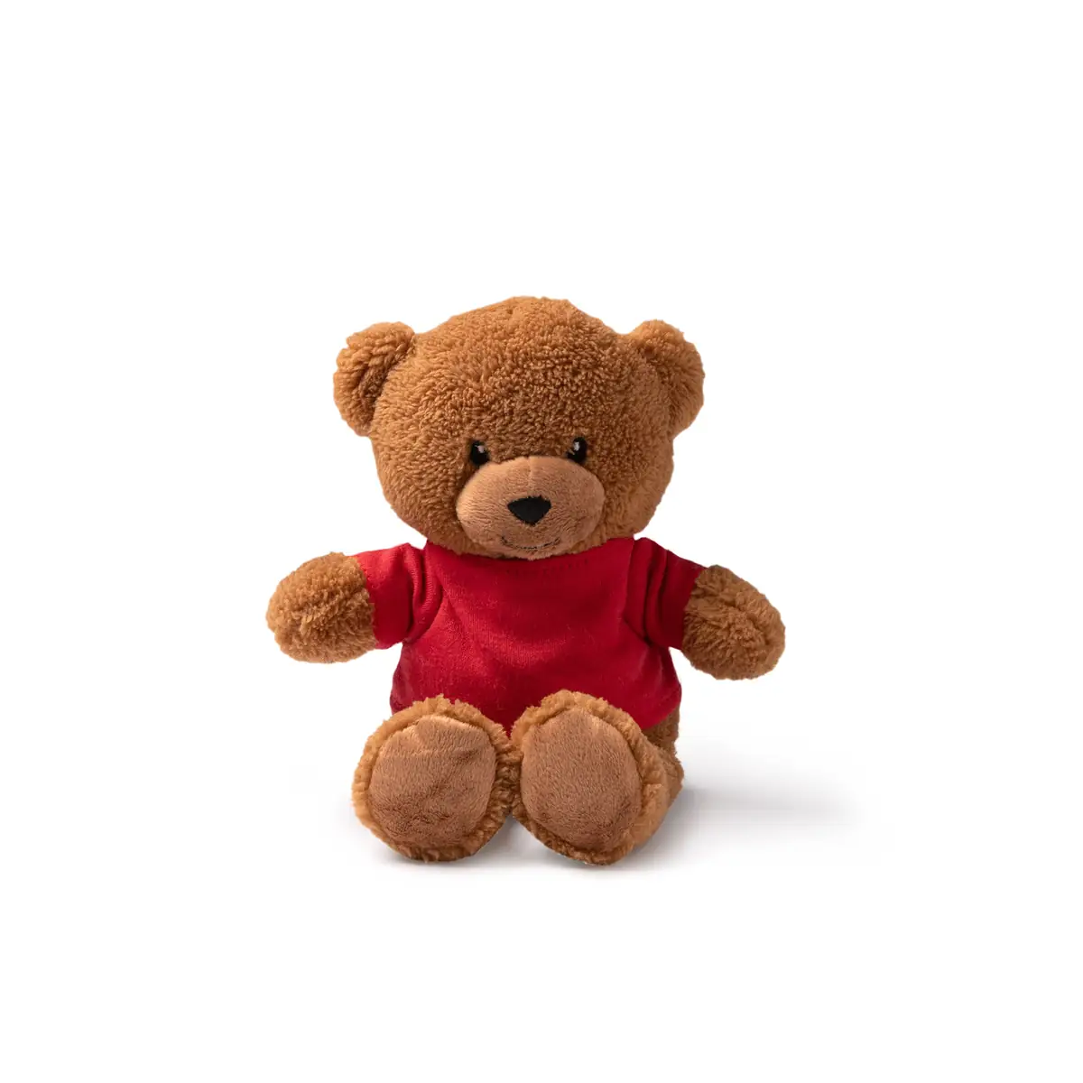 Pack de 10 peluches Stamina Koda 1548 3 Pack de 10 peluches Stamina Koda 1548, camiseta en rojo, vista frontal del peluche