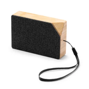 Altavoz con carga solar Stamina Yunker 1552, crudo, vista de tres cuartos