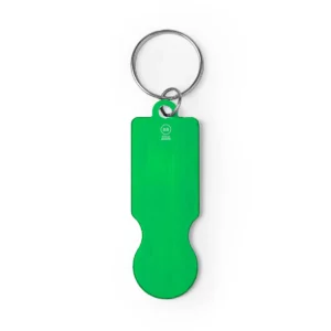 Llavero moneda Stamina Hornet 1556, verde helecho, vista frontal del llavero