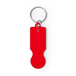 Llavero moneda Stamina Hornet 1556, rojo, vista frontal del llavero