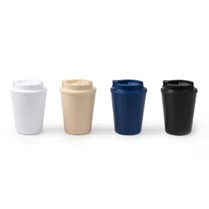 Vaso con tapa a rosca Stamina Oklan 1562, vista conjunta de los cuatro colores del vaso