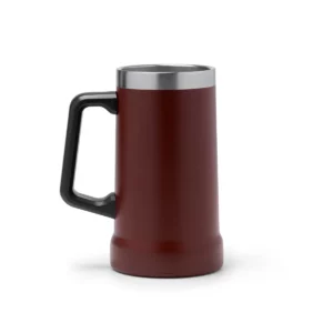 Jarra de acero reciclado Stamina Ronin 1577, rojo oscuro, vista frontal del producto