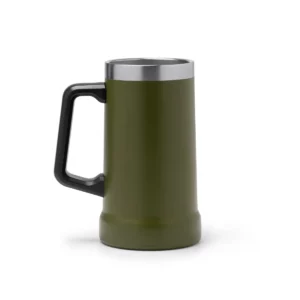 Jarra de acero reciclado Stamina Ronin 1577, verde oscuro, vista frontal del producto