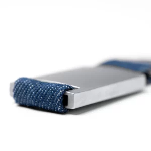 Llavero vaquero y metal Stamina Betrix 1594, denim vigoré, detalle del llavero