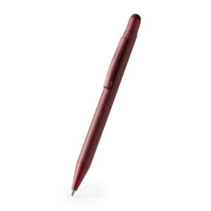 Bolígrafo con puntero Stamina Leoni 1599, rojo oscuro, vista del bolígrafo en perspectiva