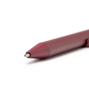 Bolígrafo con puntero Stamina Leoni 1599, rojo oscuro, detalle de la punta y el agarre