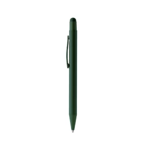 Bolígrafo con puntero Stamina Leoni 1599, verde oscuro, vista frontal del bolígrafo
