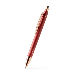 Bolígrafo con puntero Stamina Leiva 1603, rojo, vista del bolígrafo en perspectiva