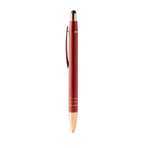 Bolígrafo con puntero Stamina Leiva 1603, rojo, vista frontal del bolígrafo