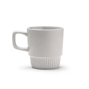 Taza de cerámica Stamina Longi 1613, gris, vista frontal del producto