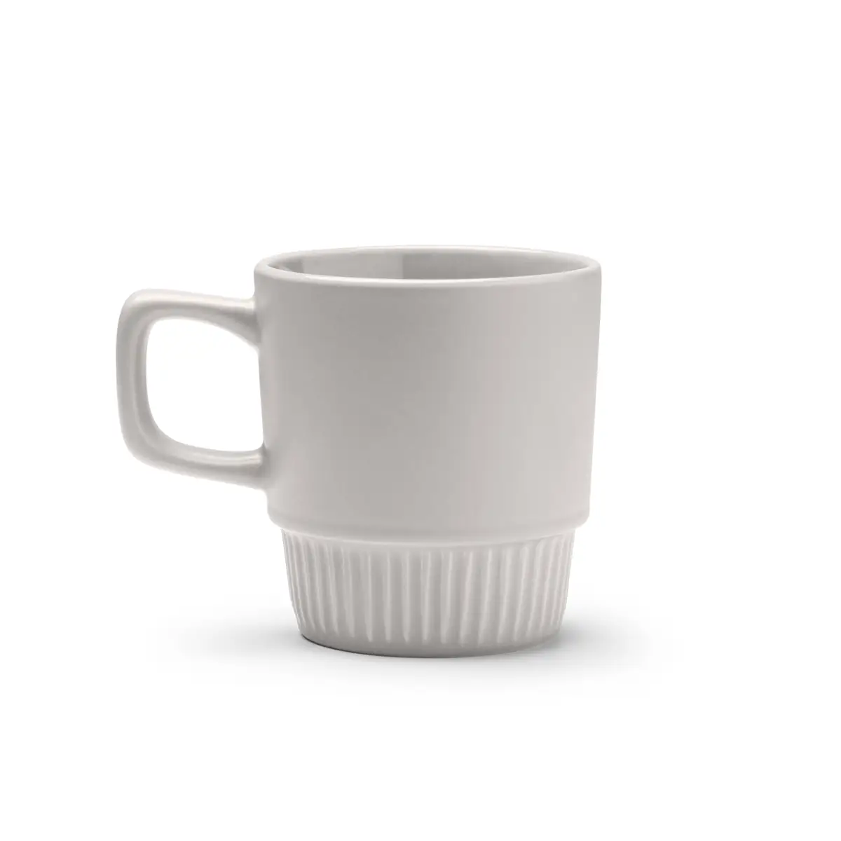 Taza de cerámica Stamina Longi 1613 3 Taza de cerámica Stamina Longi 1613, gris, vista frontal del producto