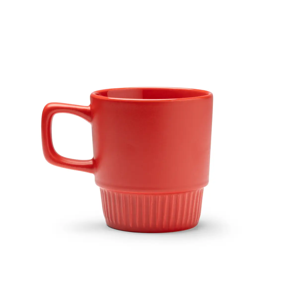 Taza de cerámica Stamina Longi 1613 1 Taza de cerámica Stamina Longi 1613, rojo, vista frontal del producto
