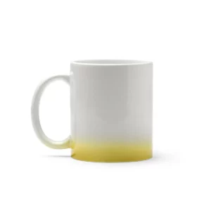 Taza con degradado Stamina Nevex 1615, amarillo, vista frontal del producto