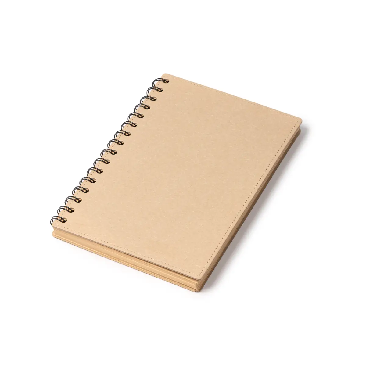 Libreta A5 Stamina Nusax 1627 3 Libreta A5 Stamina Nusax 1627, crudo, libreta cerrada en perspectiva horizontal