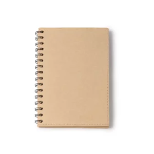 Libreta A5 Stamina Nusax 1627, crudo, vista frontal de la cubierta