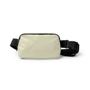 Riñonera de nylon reciclado Stamina Avalon 1633, beige, vista frontal del producto