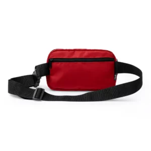 Riñonera de nylon reciclado Stamina Avalon 1633, rojo, vista posterior de la riñonera