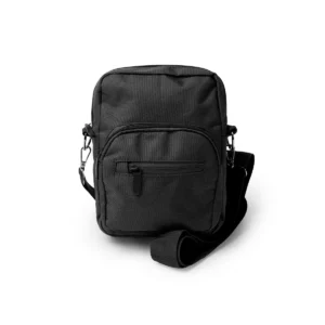 Bandolera RPET 600D Stamina Menez 1634, negro, vista frontal del producto