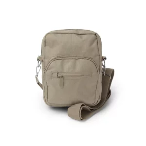 Bandolera RPET 600D Stamina Menez 1634, beige, vista frontal del producto