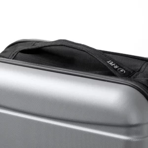 Maleta plegable Stamina Foldy 1635, plata, detalle del asa superior