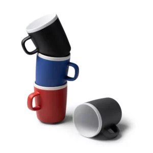 Taza de cerámica mate Stamina Cartux 1639, composición de tazas en varios colores