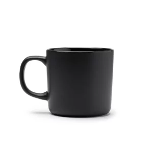 Taza compacta de cerámica Stamina Molis 1641, negro, vista frontal del producto