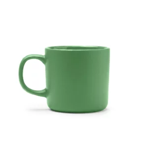 Taza compacta de cerámica Stamina Molis 1641, verde helecho, vista frontal del producto