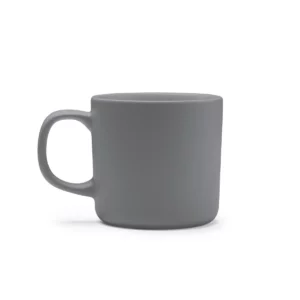 Taza compacta de cerámica Stamina Molis 1641, gris, vista frontal del producto