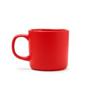 Taza compacta de cerámica Stamina Molis 1641, rojo, vista frontal del producto